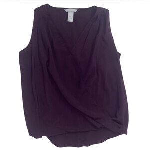 women’s h&m purple flow tank top